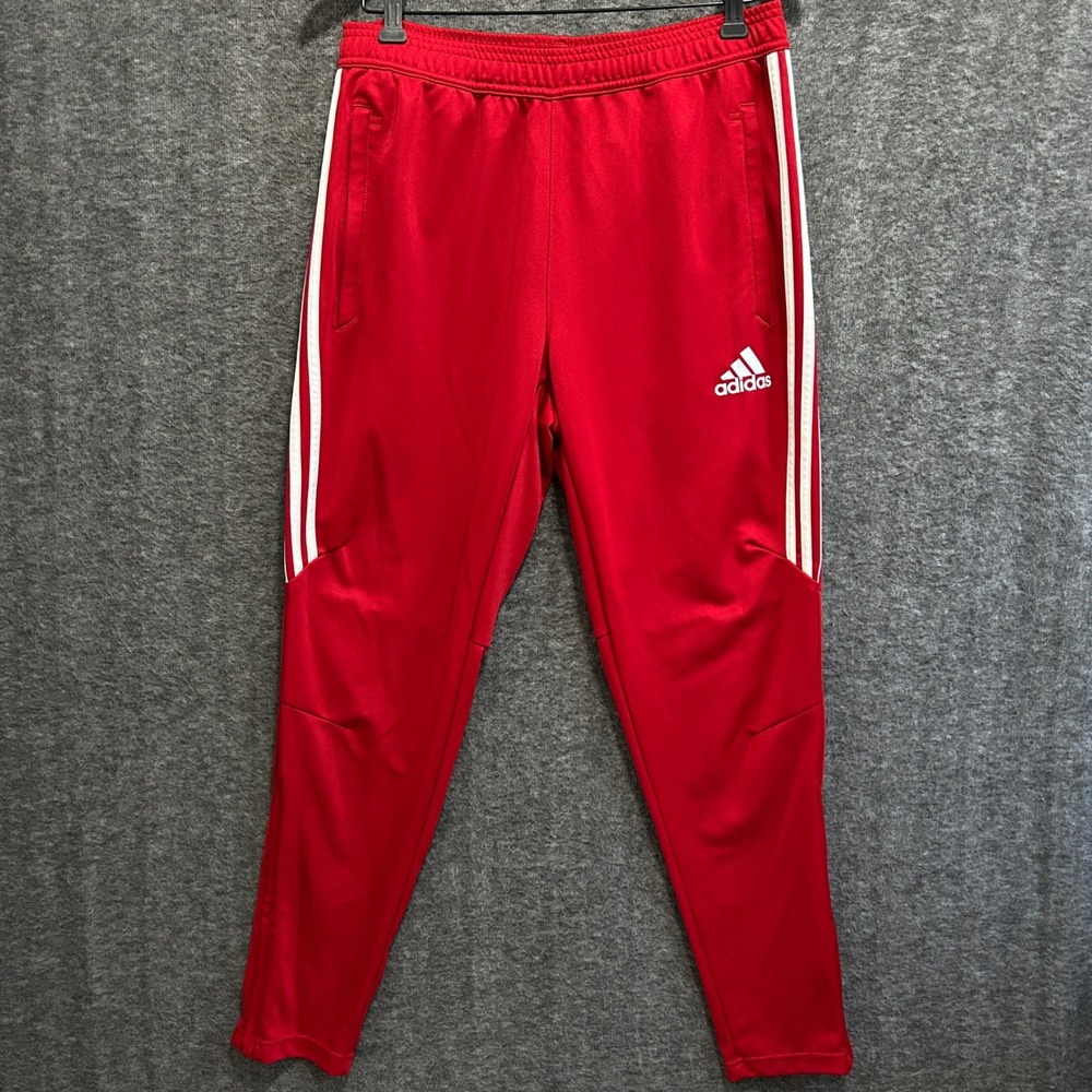 Adidas Tiro 17 Training Pants Men L Red Track Soccer Tapered Climacool CF3608